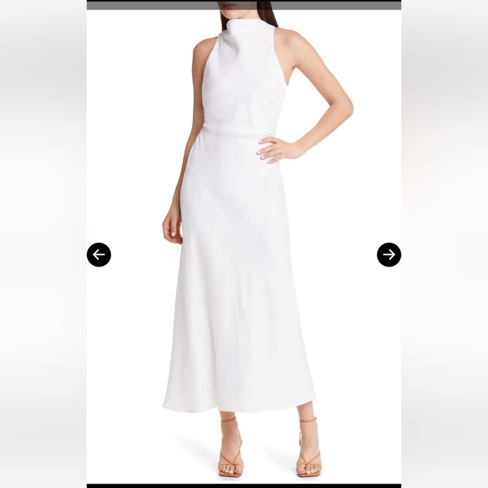 Reformation casette linen dress, size 10 (NWT)